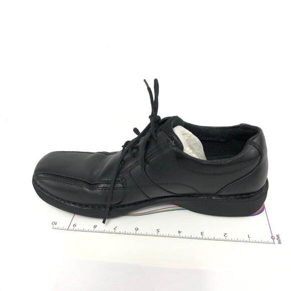 CLARKS MEN CASUAL LEATHER  BLACK SHOES SIZE 9M - Picture 6 of 8